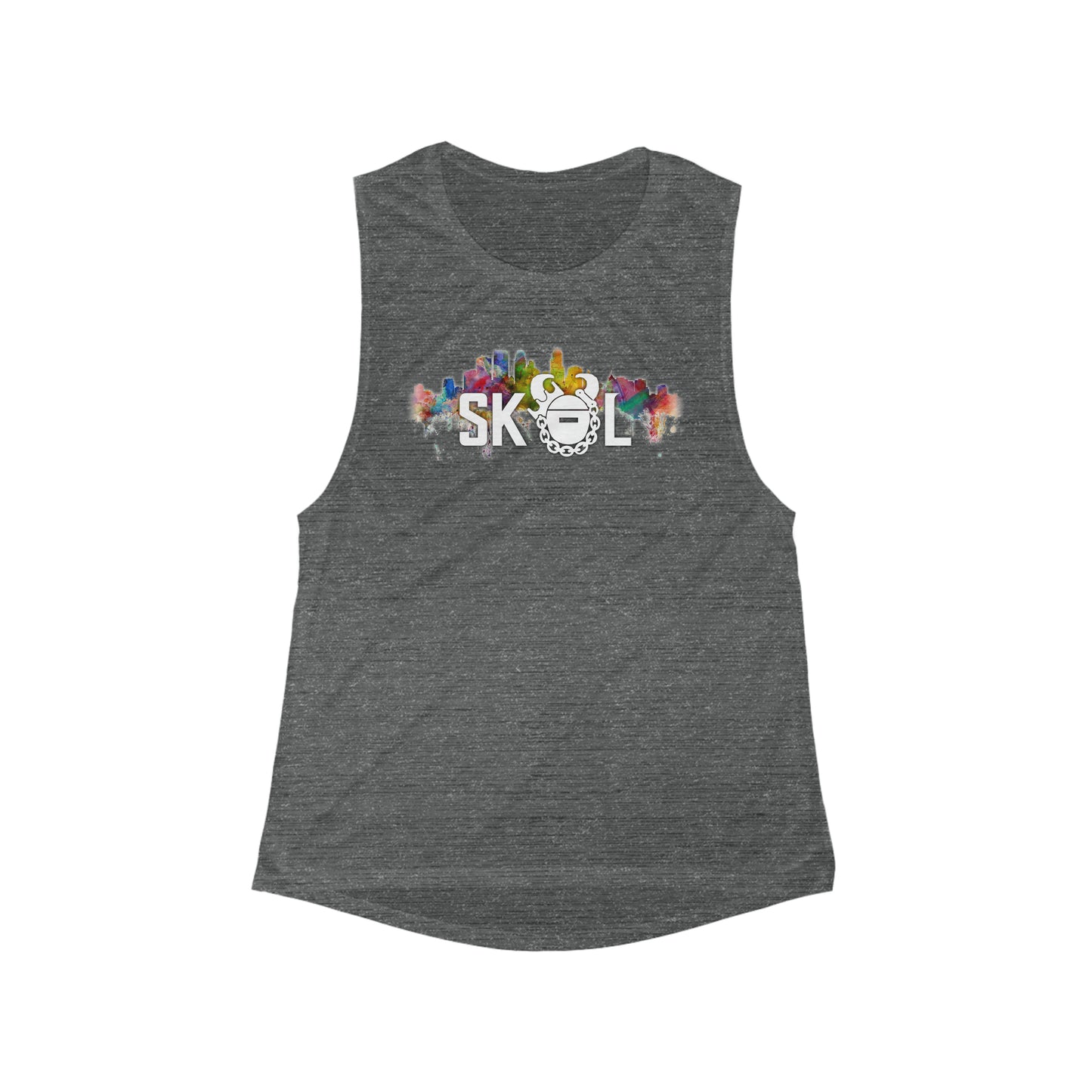 Women's Flowy Scoop Muscle Tank - Skyline