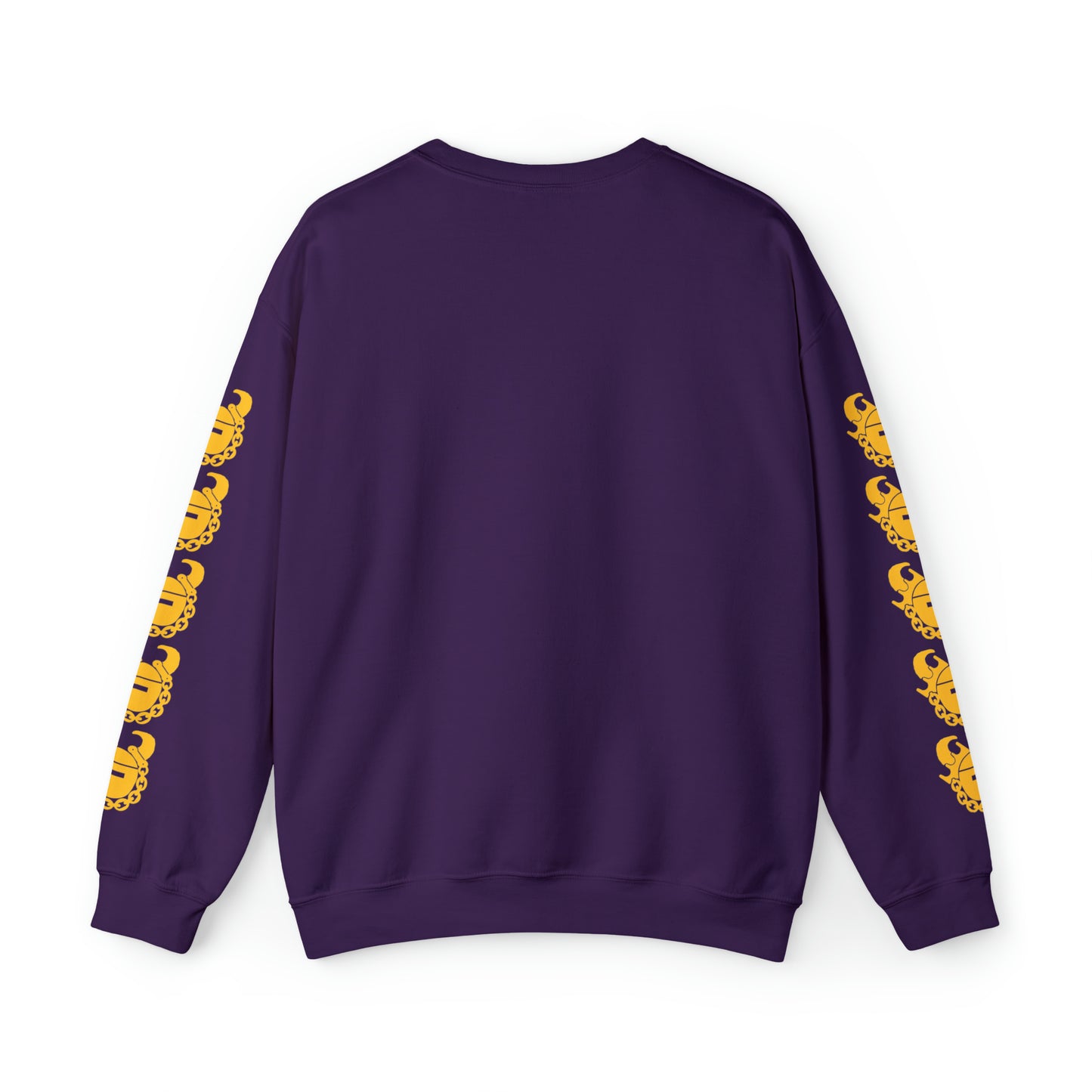 Unisex Heavy Blend™ Crewneck - SUNDAY FUNDAY + Game Day Helmet (Sleeves)