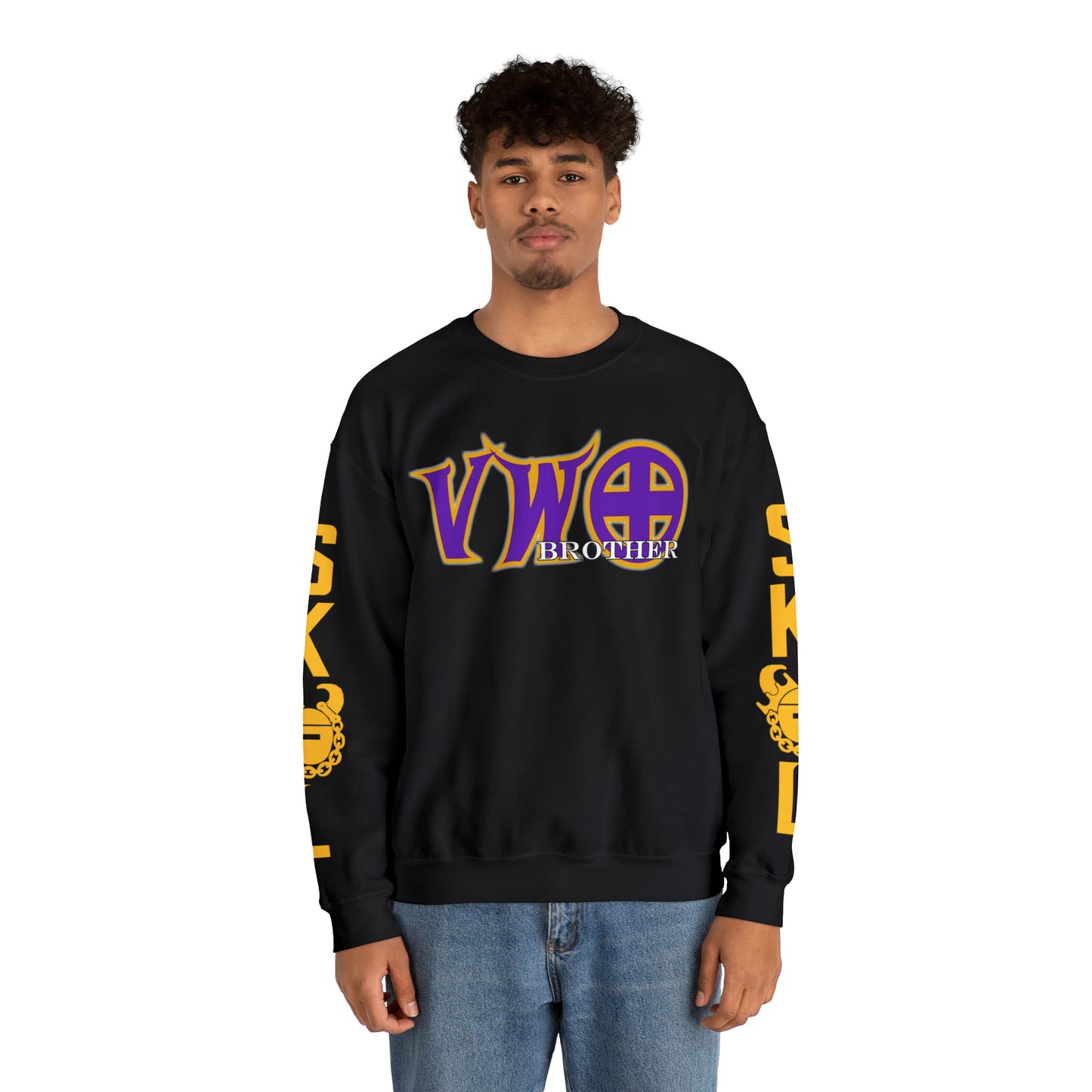 Unisex Heavy Blend™ Crewneck - VWO Brother + The Original (Sleeves)