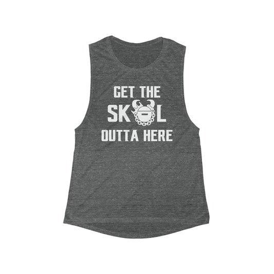 Women's Flowy Scoop Muscle Tank - Get OUTTA Here