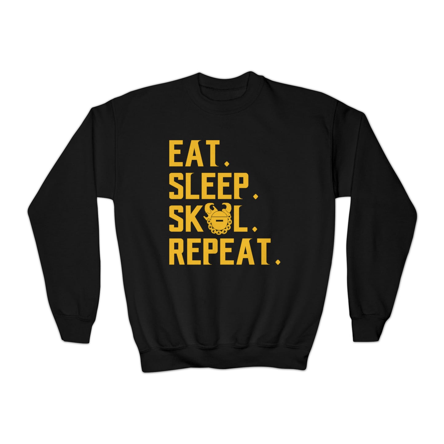 Youth Crewneck - Eat. Sleep. Repeat.