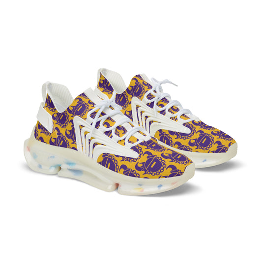 Men's Mesh Sneakers - Gold/Purple Helmets