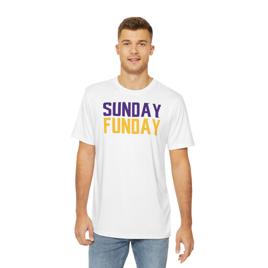 Men's Polyester Tee - SUNDAY FUNDAY