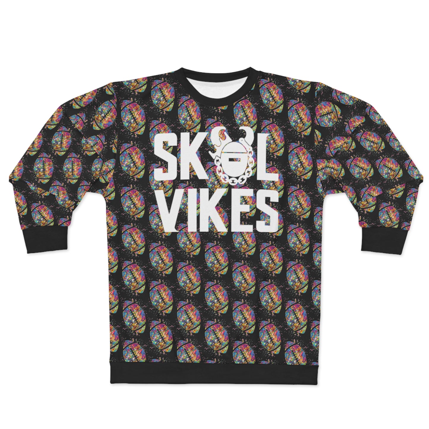 Unisex Crewneck - Color Blast Football - Vikes