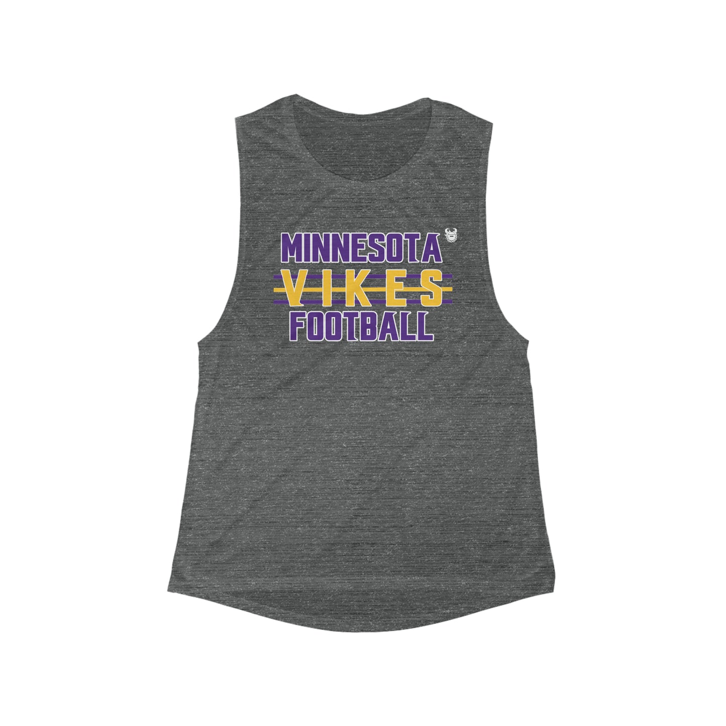 Women's Flowy Scoop Muscle Tank - Vikes Football