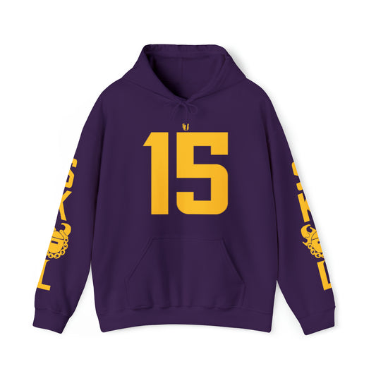 Unisex Heavy Blend™ Hooded Sweatshirt - Jersey #15 + Original (Sleeves)