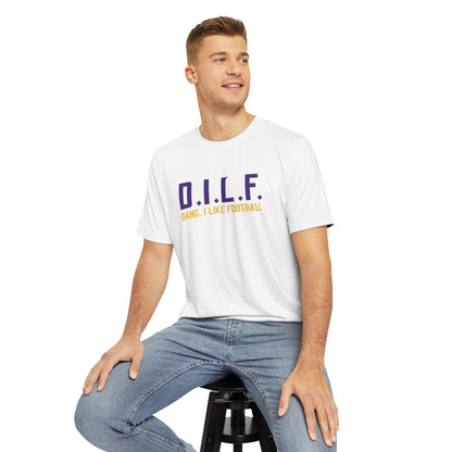 Men's Polyester Tee - White - D.I.L.F.