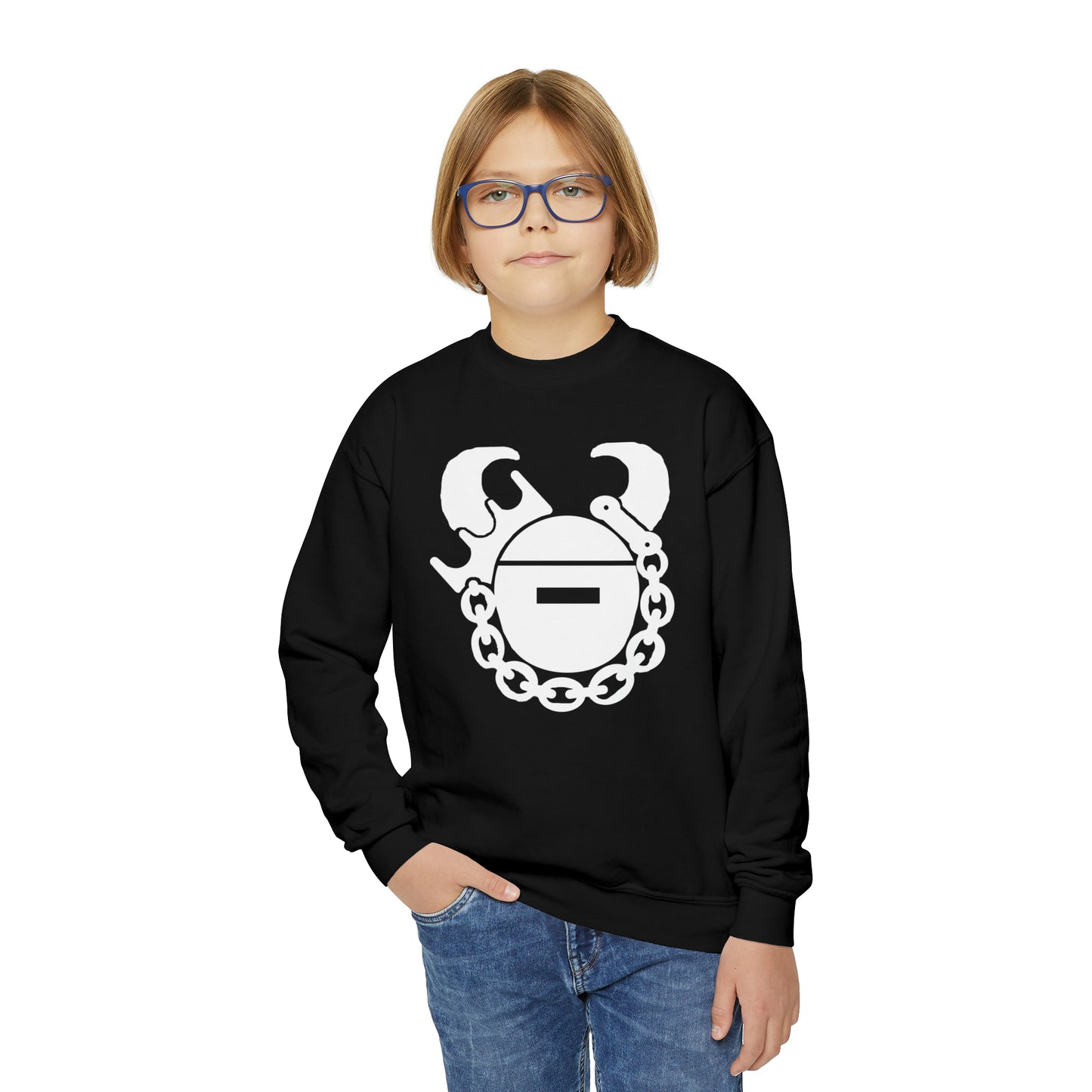 Youth Crewneck - Game Day Helmet