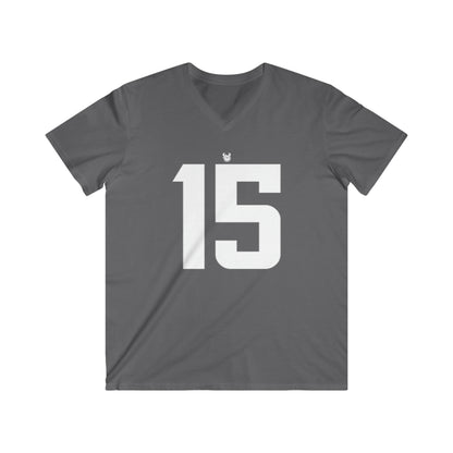 Men's Fitted V-Neck Short Sleeve - Jersey #15