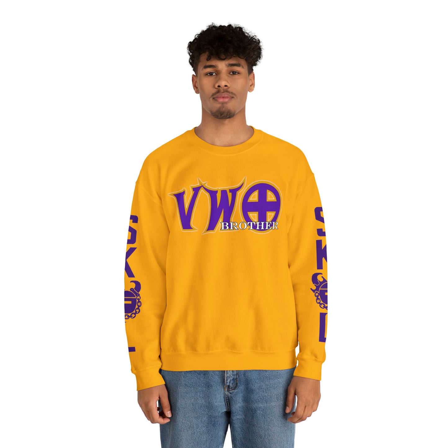 Unisex Heavy Blend™ Crewneck - VWO Brother + The Original (Sleeves)