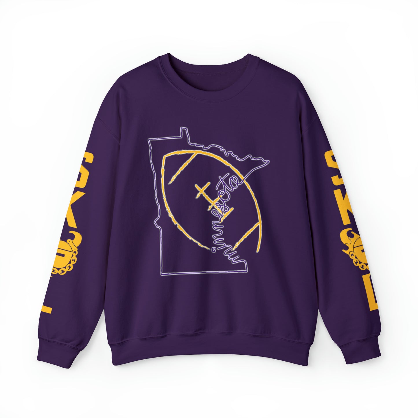 Unisex Heavy Blend™ Crewneck - MN State Football + The Original (Sleeves)