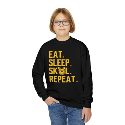 Youth Crewneck - Eat. Sleep. Repeat.