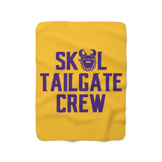 Sherpa Fleece Blanket - Gold/Purple - Tailgate Crew