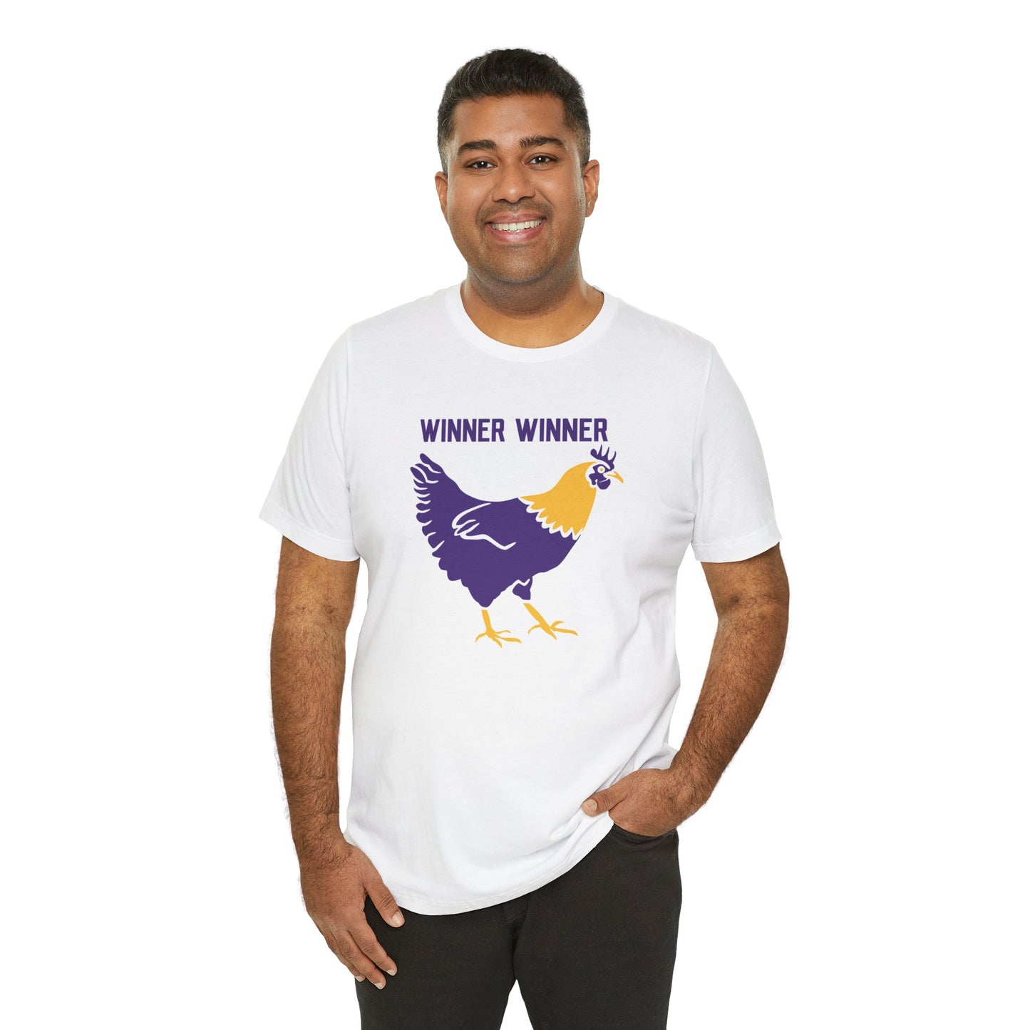 Unisex Jersey Short Sleeve Tee - Winner Winner Chicken Dinner