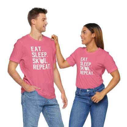 Unisex Jersey Short Sleeve Tee - Eat. Sleep. Repeat.