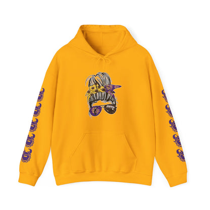 Unisex Heavy Blend™ Hooded Sweatshirt - Girlll! + Game Day Helmet (Sleeves)