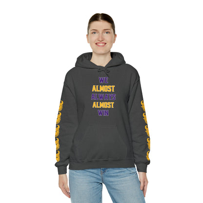 Unisex Heavy Blend™ Hooded Sweatshirt - ALMOST + Game Day Helmet (Sleeves)