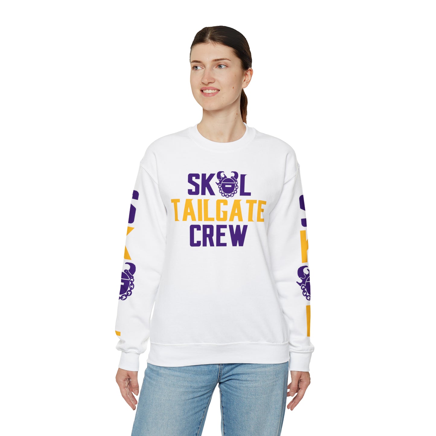 Unisex Heavy Blend™ Crewneck - Tailgate Crew + The Original (Sleeves)