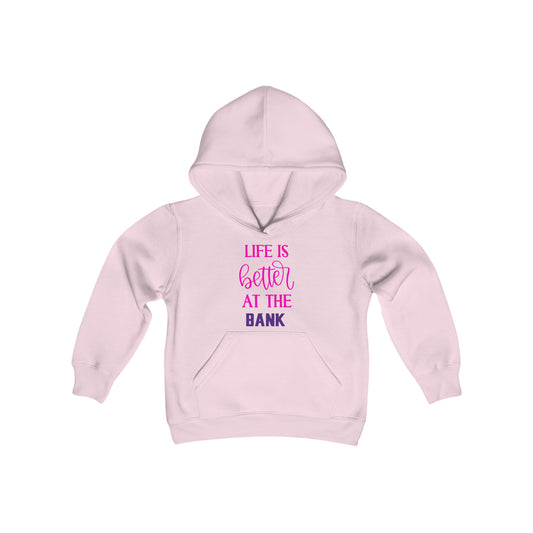 Youth Heavy Blend Hoodie - Life is Better at the BANK