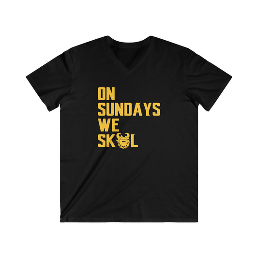 Men's Fitted V-Neck Short Sleeve - On Sundays