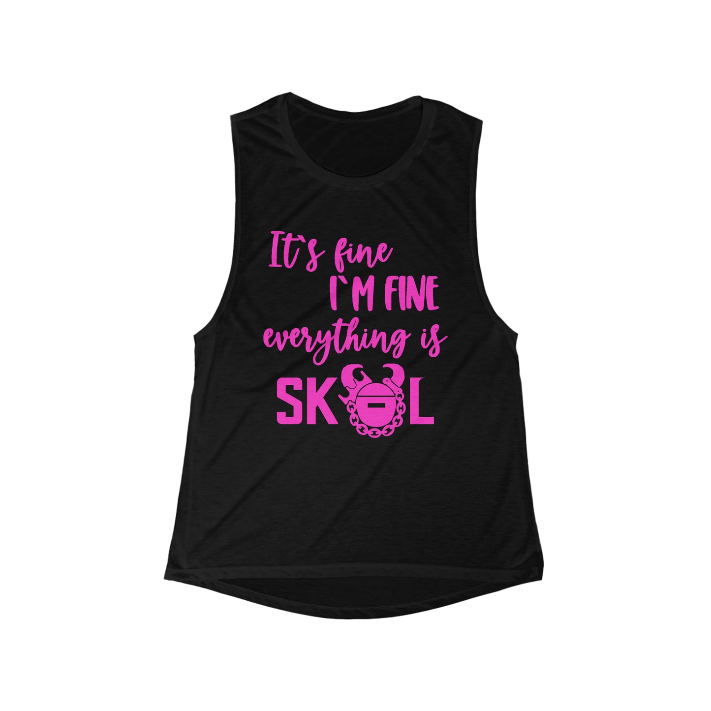 Women's Flowy Scoop Muscle Tank - It's Fine