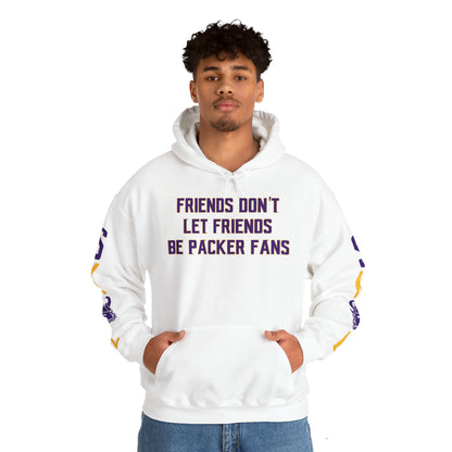 Unisex Heavy Blend™ Hooded Sweatshirt - Friends Don't Let Friends + Original (Sleeves)