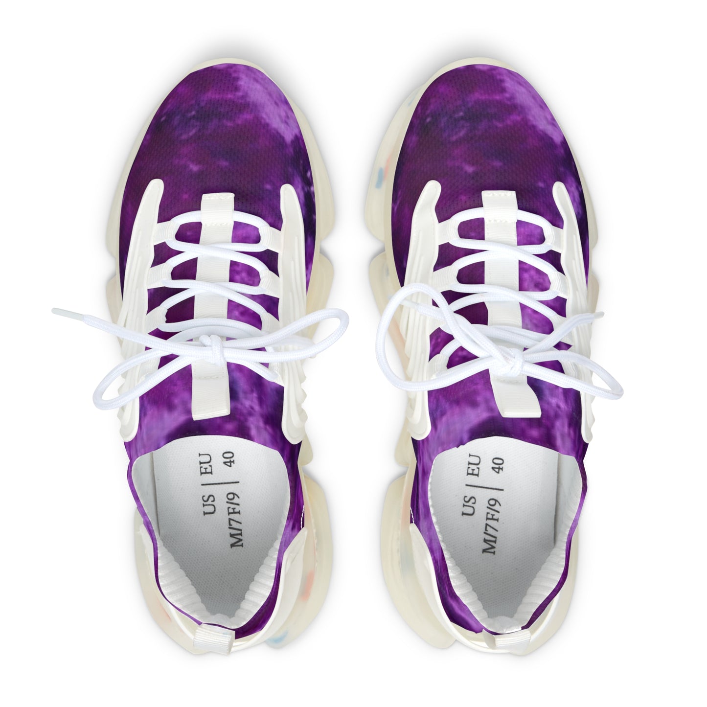 Women's Mesh Sneakers - Purple Tie-Dye