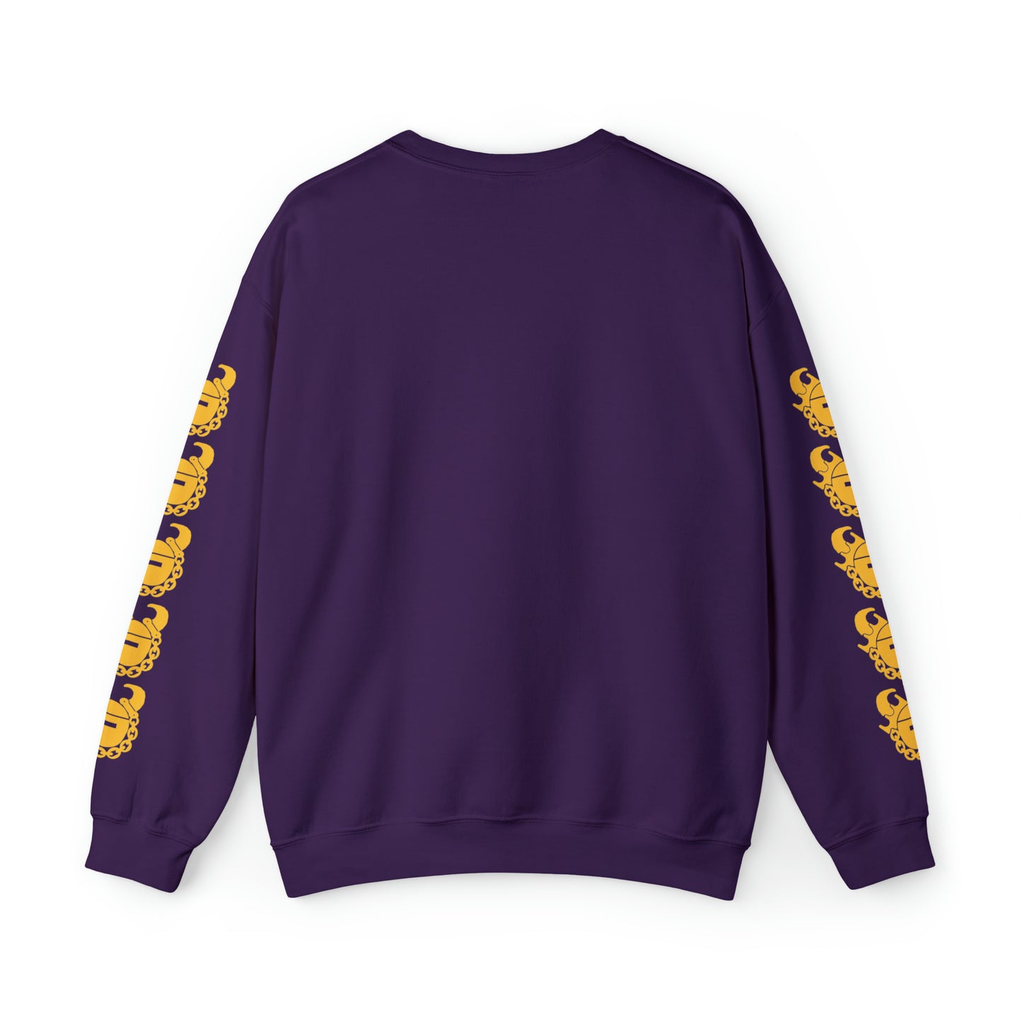 Unisex Heavy Blend™ Crewneck - V-W-O + Game Day Helmet (Sleeves)