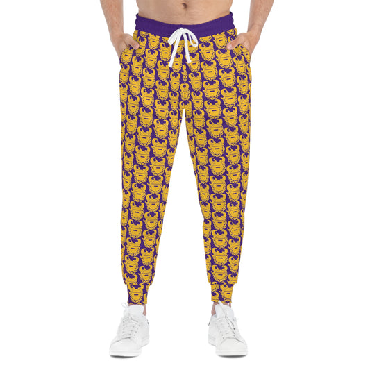 Athletic Joggers - Purple/Gold Helmets