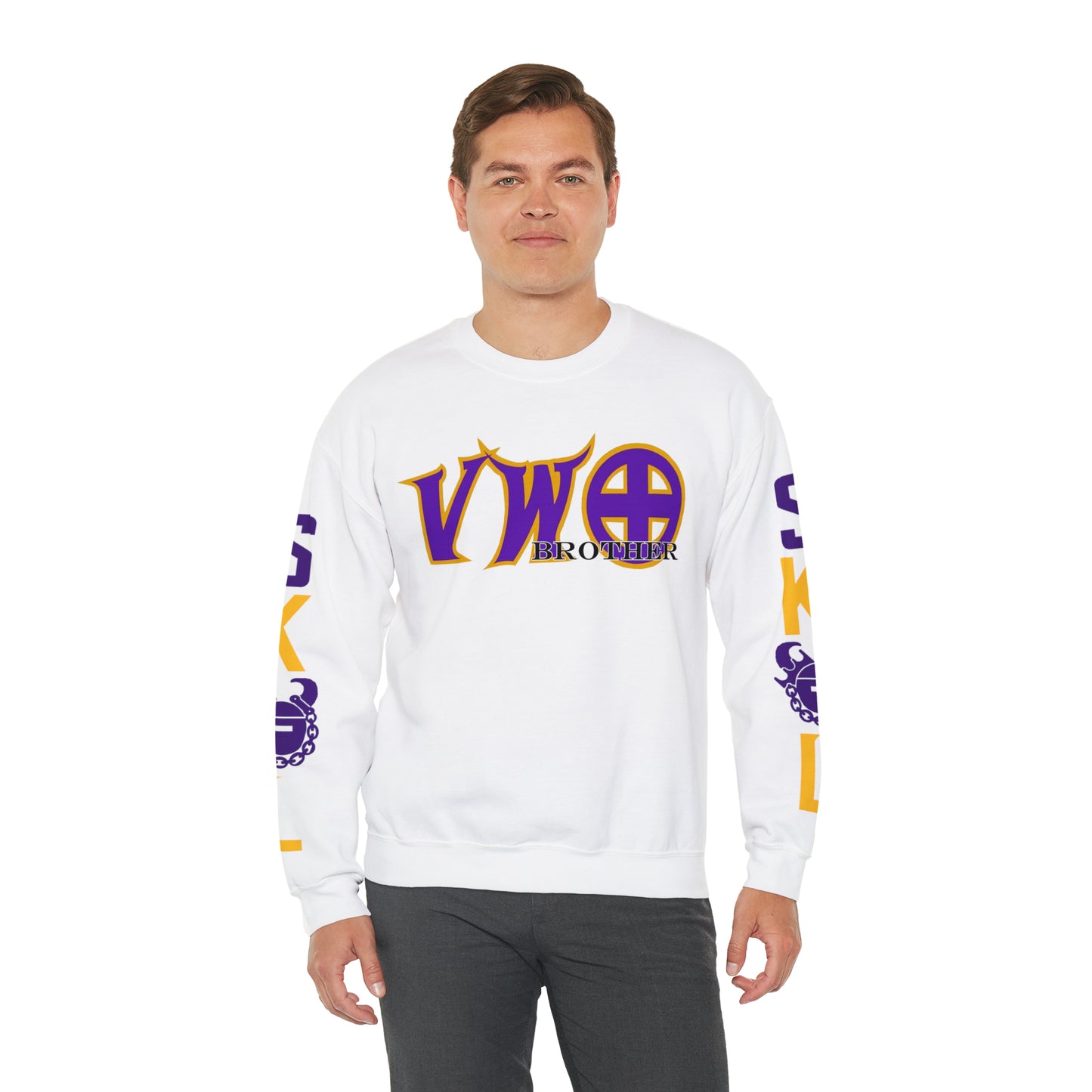 Unisex Heavy Blend™ Crewneck - VWO Brother + The Original (Sleeves)