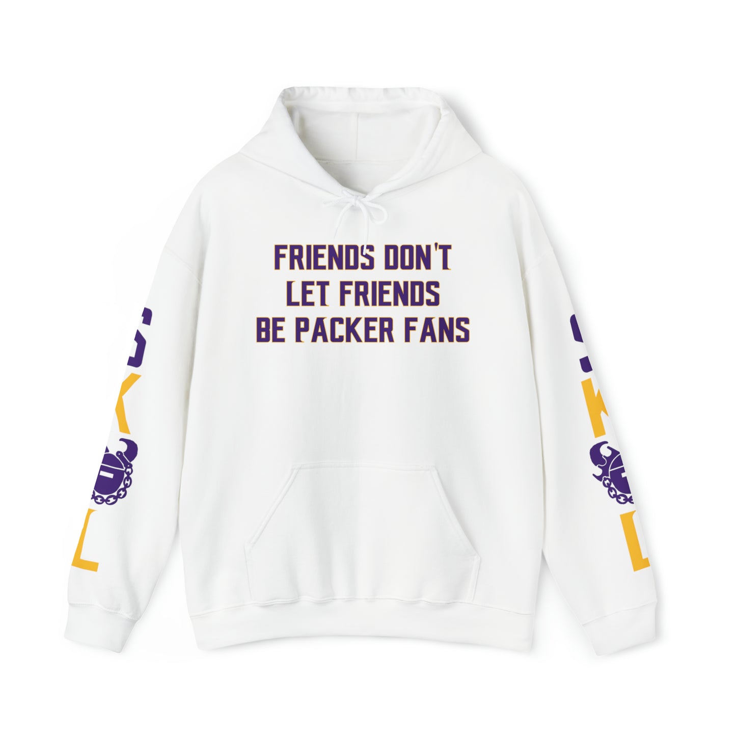 Unisex Heavy Blend™ Hooded Sweatshirt - Friends Don't Let Friends + Original (Sleeves)