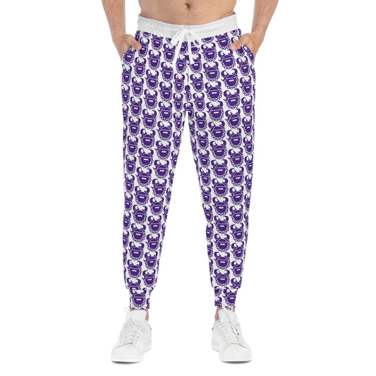 Athletic Joggers - Purple/White - Helmet