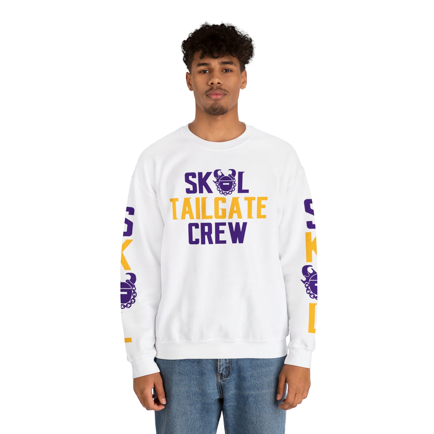 Unisex Heavy Blend™ Crewneck - Tailgate Crew + The Original (Sleeves)