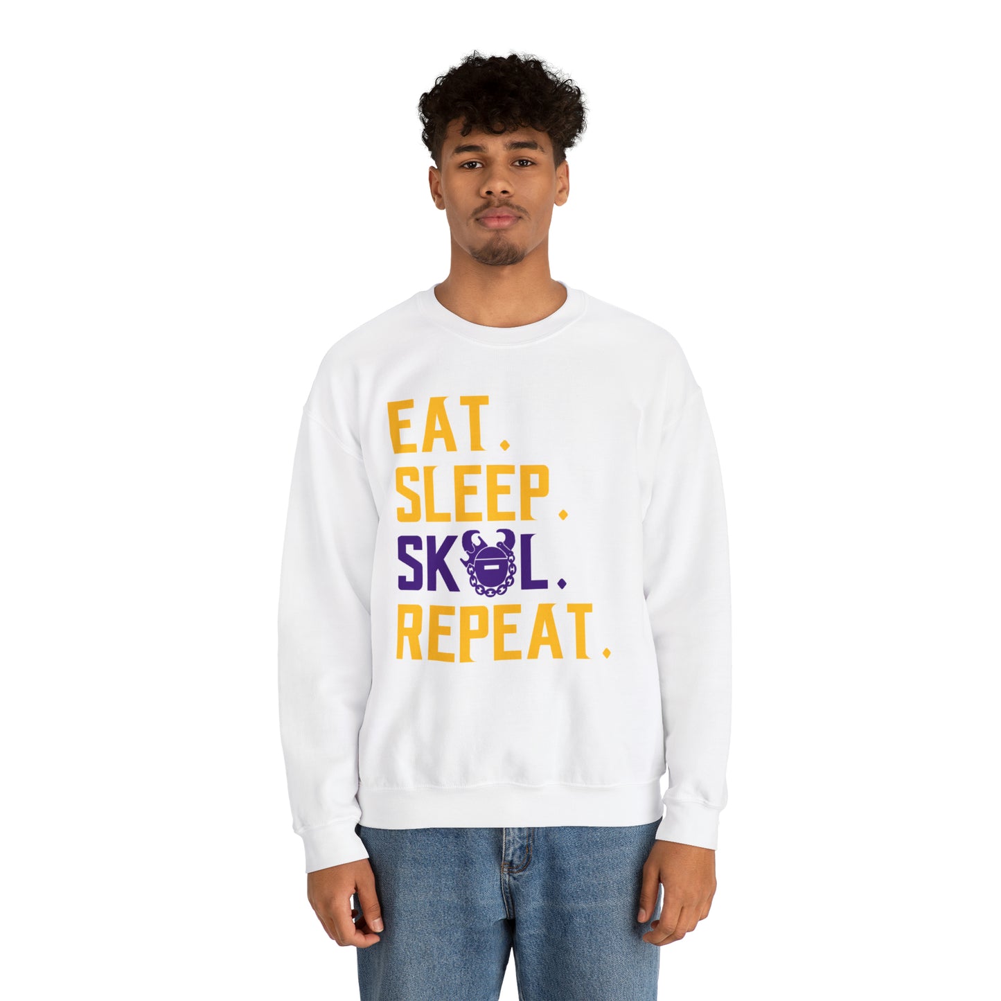 Unisex Heavy Blend™ Crewneck - Eat. Sleep. Repeat.