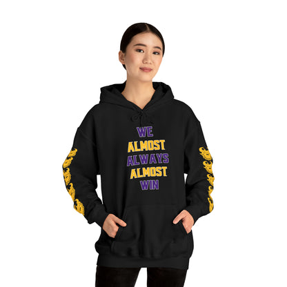 Unisex Heavy Blend™ Hooded Sweatshirt - ALMOST + Game Day Helmet (Sleeves)