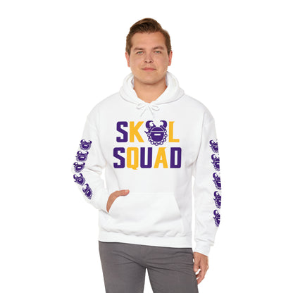 Unisex Heavy Blend™ Hooded Sweatshirt - SQUAD + Game Day Helmet (Sleeves)