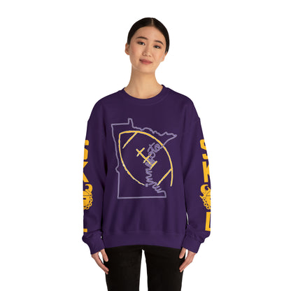 Unisex Heavy Blend™ Crewneck - MN State Football + The Original (Sleeves)