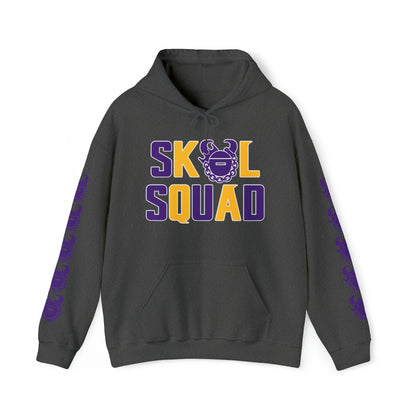 Unisex Heavy Blend™ Hooded Sweatshirt - SQUAD + Game Day Helmet (Sleeves)