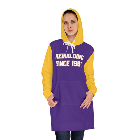 Hoodie Dress - Purple/Gold - Rebuilding Since 1961