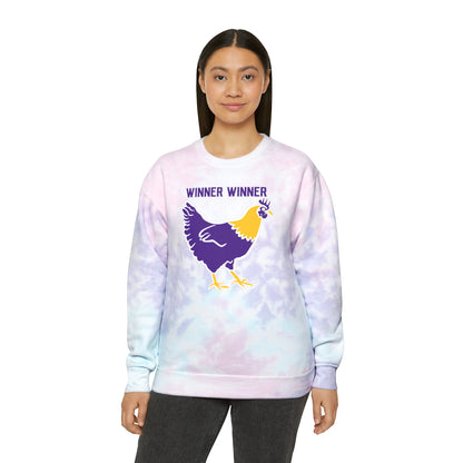 Tie-Dye Crewneck - Winner Winner Chicken Dinner