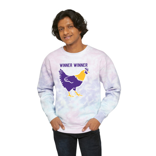 Tie-Dye Crewneck - Winner Winner Chicken Dinner