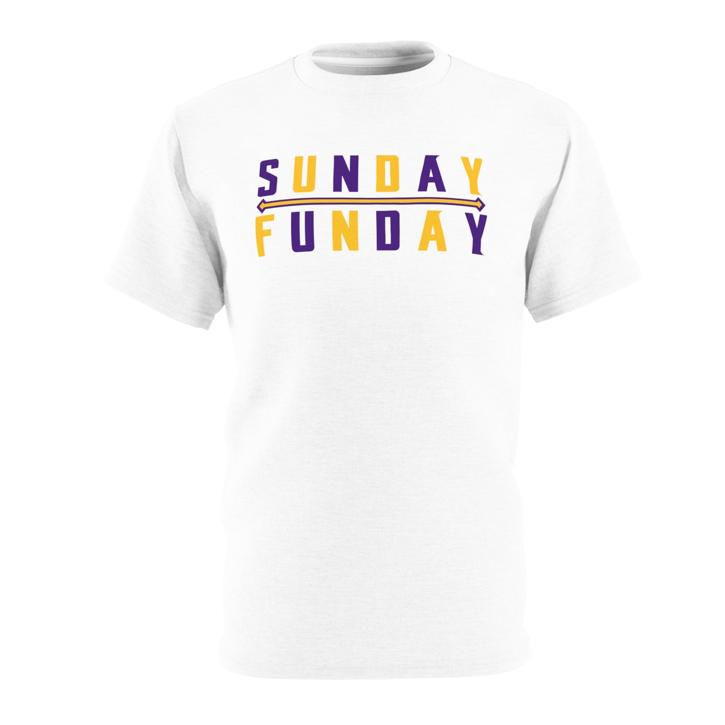 Unisex Cut & Sew Tee - White - Sunday FUNday