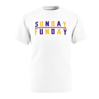 Unisex Cut & Sew Tee - White - Sunday FUNday