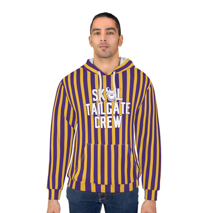 Unisex Pullover Hoodie - Stripes - Tailgate Crew