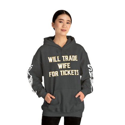 Unisex Heavy Blend™ Hooded Sweatshirt - Wife for Tickets + Original (Sleeves)