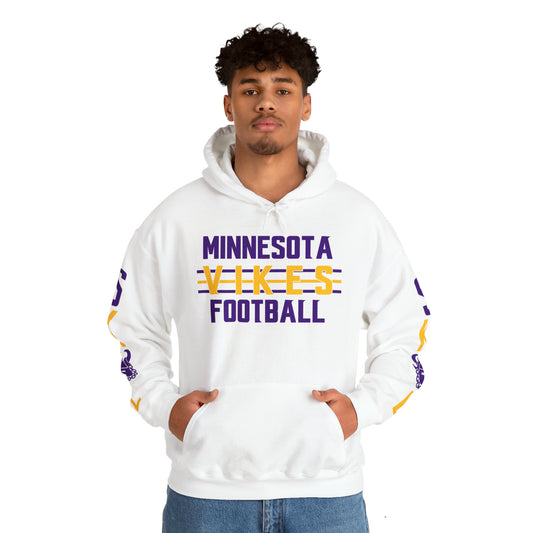 Unisex Heavy Blend™ Hooded Sweatshirt - Vikes Football + Original (Sleeves)