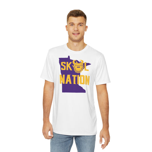 Men's Polyester Tee - White - MN Nation