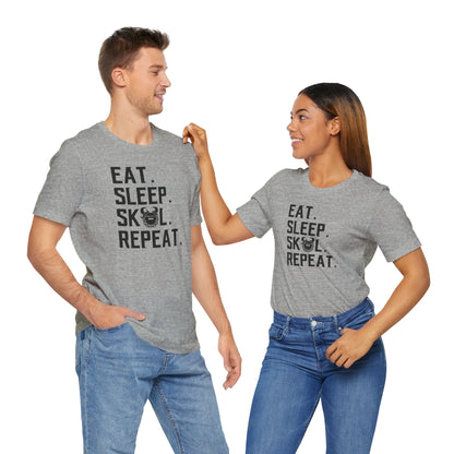 Unisex Jersey Short Sleeve Tee - Eat. Sleep. Repeat.