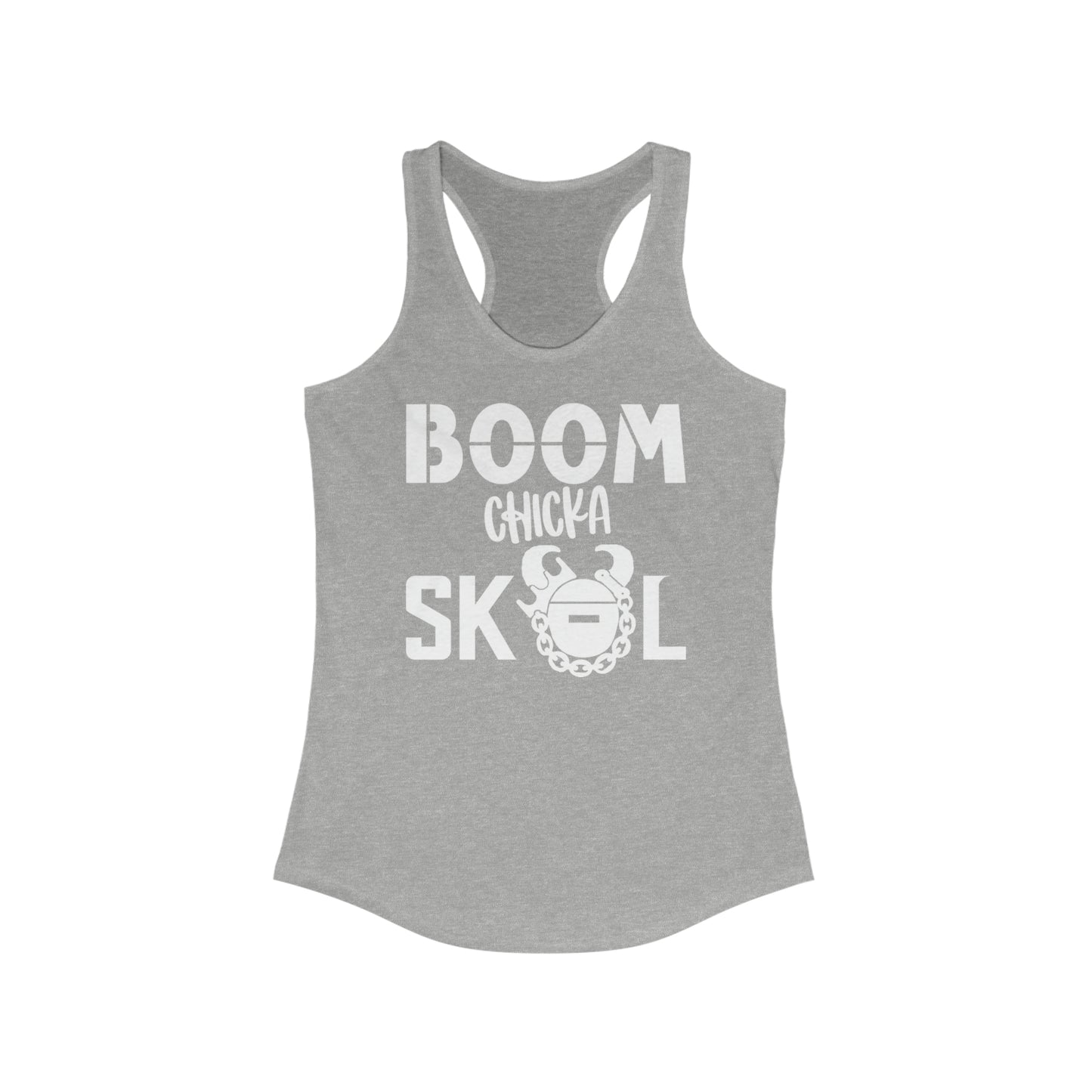 Ladies Ideal Racerback Tank - BOOM chicka