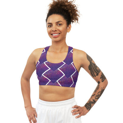 Seamless Sports Bra - Purple Sparkle - The Original